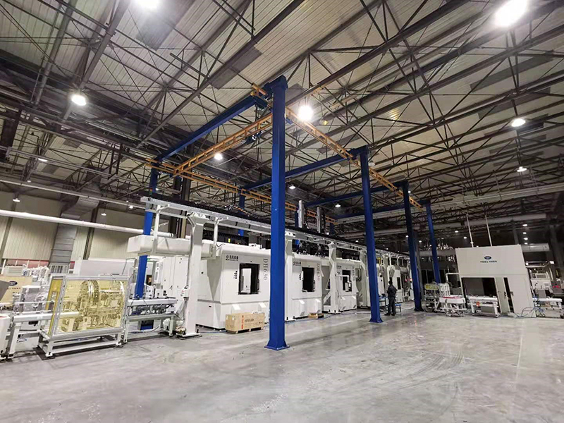 Application of self-supporting crane in diesel engine manufacturing